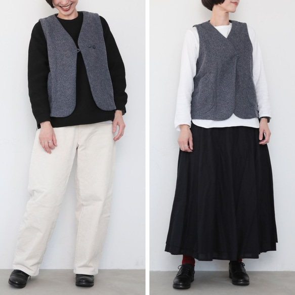 pazu's vest　FW / navy 11枚目の画像
