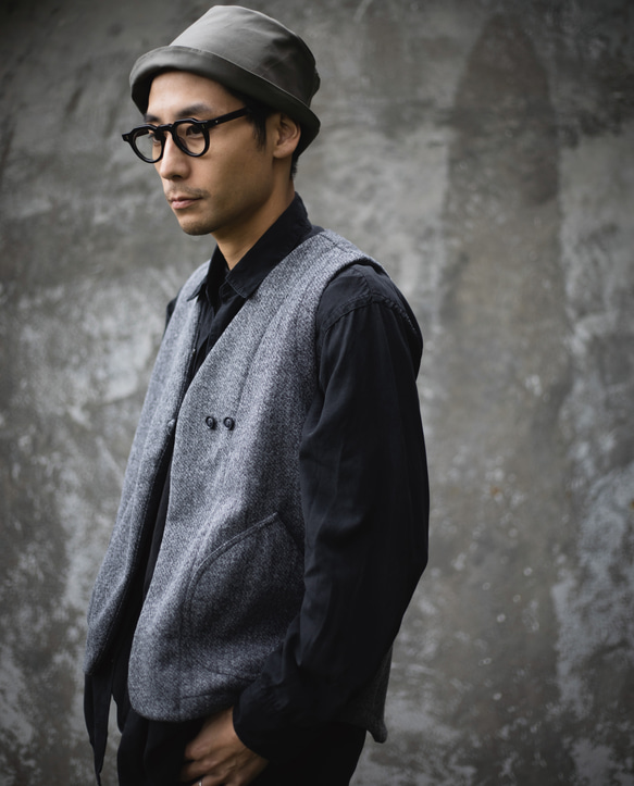 pazu's vest　FW / navy 13枚目の画像