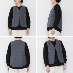 pazu's vest　FW / navy 7枚目の画像