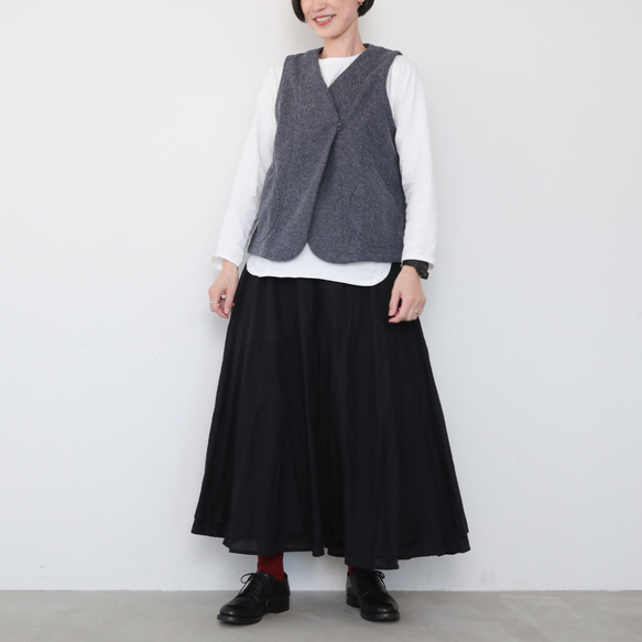 pazu's vest　FW / navy 4枚目の画像