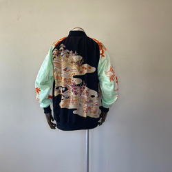 ハンドメイド　着物リメイク　ジャケット　3XL 3枚目の画像