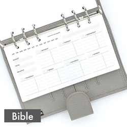 システム手帳リフィル《バイブルサイズ》週間家計簿【CBBI_CL04】 手帳