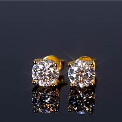 0.5ct×2(即納品)期間限定価格　モアッサナイト　一粒　ピアス ペア 8枚目の画像