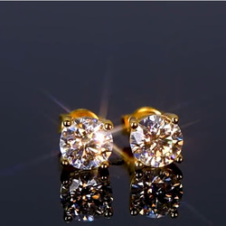 0.5ct×2(即納品)期間限定価格　モアッサナイト　一粒　ピアス ペア 7枚目の画像