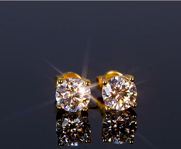 0.5ct×2(即納品)期間限定価格　モアッサナイト　一粒　ピアス ペア 7枚目の画像