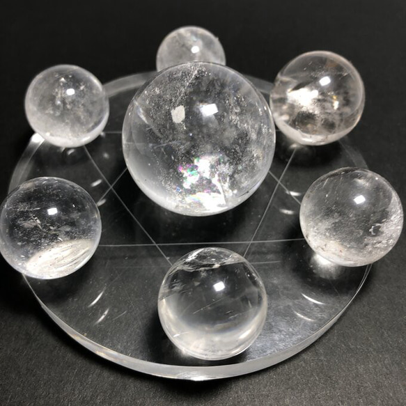 最高級 天然 無色透明 水晶玉 30mm 専用ページAAA級高透明度天然水晶