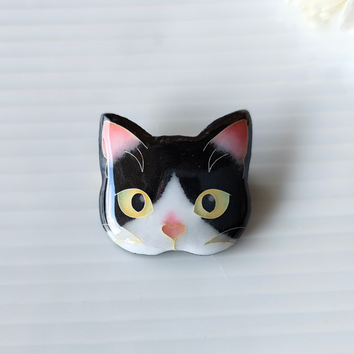のび工房] 七宝焼・猫ブローチ | 猫ノ途中