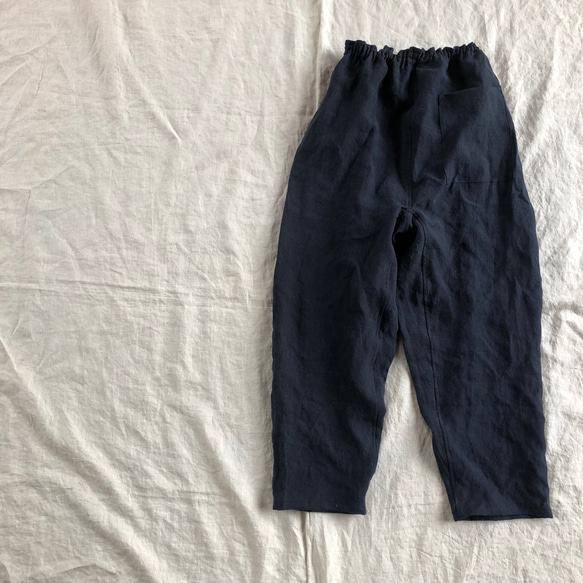 リネンのもんぺ 墨黒 ロングパンツ nuuMonpe 通販｜Creema(クリーマ 