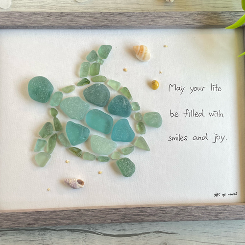 ♡izmページ♡シーグラスアート シーグラスアート break time no.827🧡送料無料🧡 - i t t e n | minne