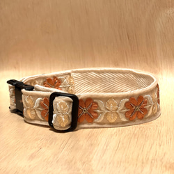 インド刺繍　首輪　犬　猫　インド刺繍リボン 2枚目の画像