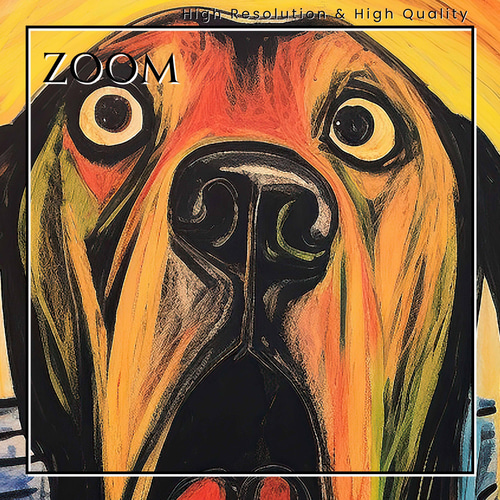 愛犬こたろーとムンクの雄叫びの絵 愛犬こたろーとムンクの雄叫びの絵 【公式通販】