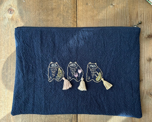ねね…ミニミニ猫ポーチ…ユキエモン刺繍バルーン 限定色…他２点 ねね…ミニミニ猫ポーチ…ユキエモン刺繍バルーン 限定色…他2点
