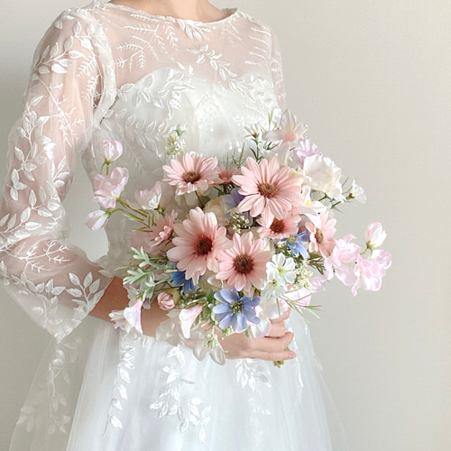 デイジーのウェディングブーケ【結婚式/ウェディング/リゾート婚/前