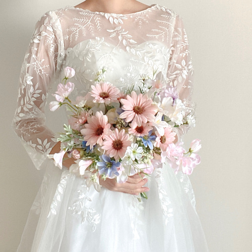 デイジーのウェディングブーケ【結婚式/ウェディング/リゾート婚/前