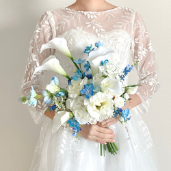 ホワイトウェディングブーケ ホワイトウェディングブーケ【結婚式/ウェディング/リゾート婚