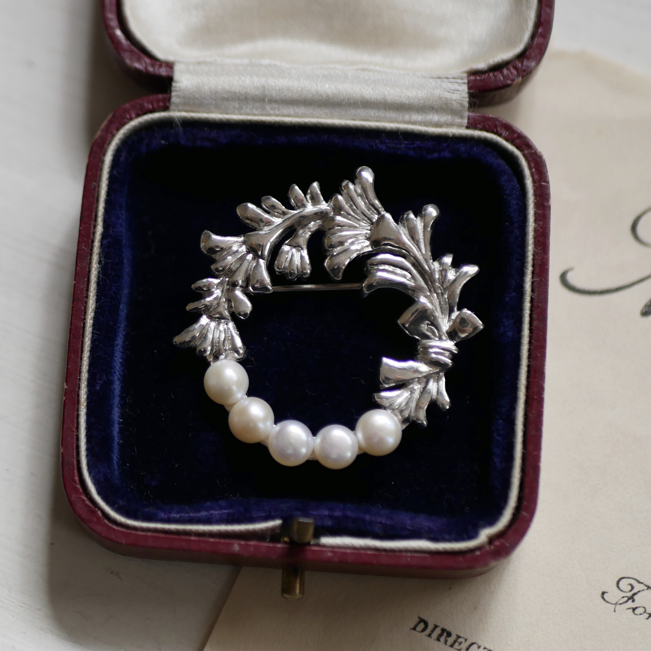 ブローチ【花束を贈る/silver925】淡水パール　フォーマル　お呼ばれ 8,360円