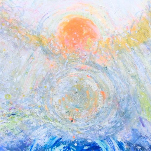 原画「どんなに苦しみの中にあっても、魂は清らかな光の中にい