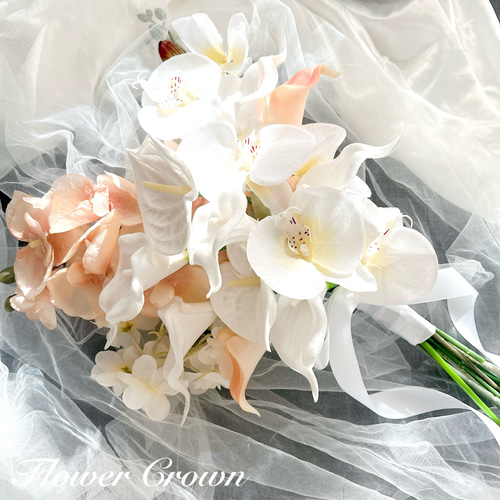 結婚式用　ブーケ　造花　前撮り 受注製作 No.159 クラッチブーケ 結婚式 ウエディングブーケ 前撮り