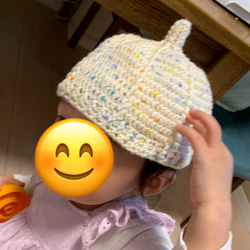 新生児　赤ちゃん　どんぐり帽子 1枚目の画像