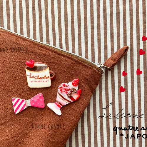 チョコレートLOVERのピンバッジセット☆trois ピンバッチ