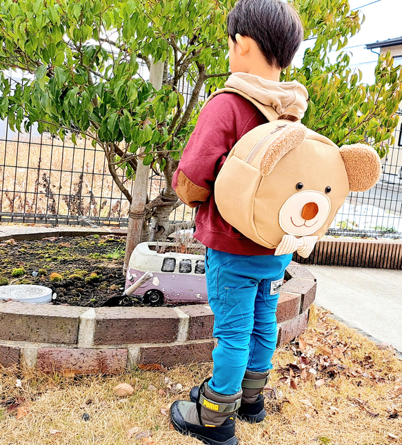 くま リュック 入園 準備 かわいい おしゃれ  クマ 入園祝 7枚目の画像