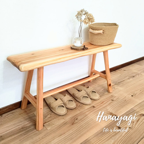 アンティーク 風 木製 ベンチ】スツール ディスプレイラック フラワー  