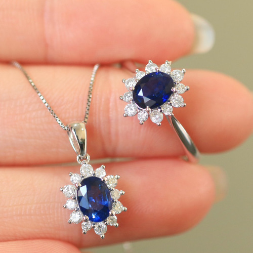 ☆貴重☆ピンクサファイヤ ネックレス＆リングセット