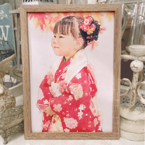 こどもの日、お誕生日❤︎お祝い似顔絵イラストオーダー 似顔絵オーダー A4 イラスト オーダーメイド 1歳 誕生日 記念日