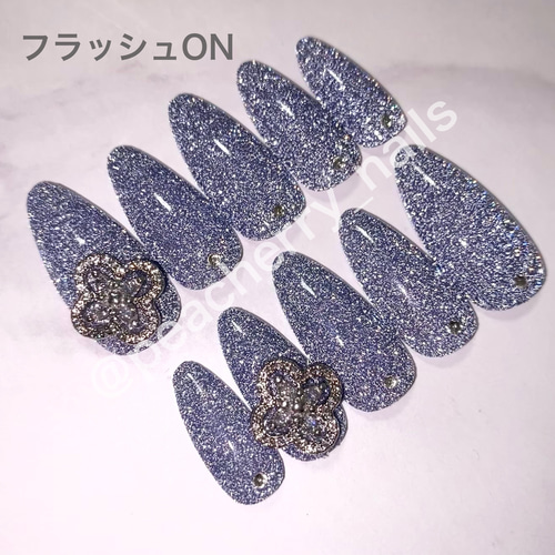 ネイルチップ フラッシュネイル シンプル ワンホン 韓国