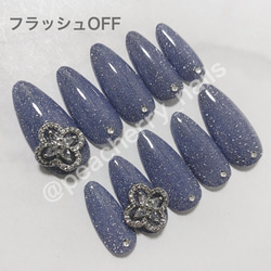 ネイルチップ フラッシュネイル シンプル ワンホン 韓国 キラキラ