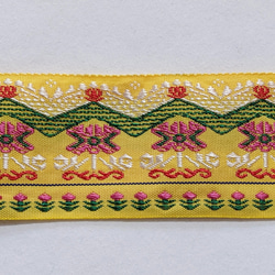 タイ チェンマイ　刺繍リボンテープ　【120】　幅4.3ｃｍ　50ｃｍ 2枚目の画像