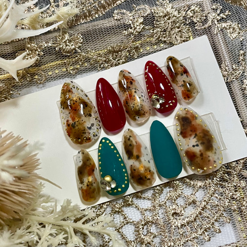 サイズオーダー♡ニュアンスネイルチップ マット つや size order  