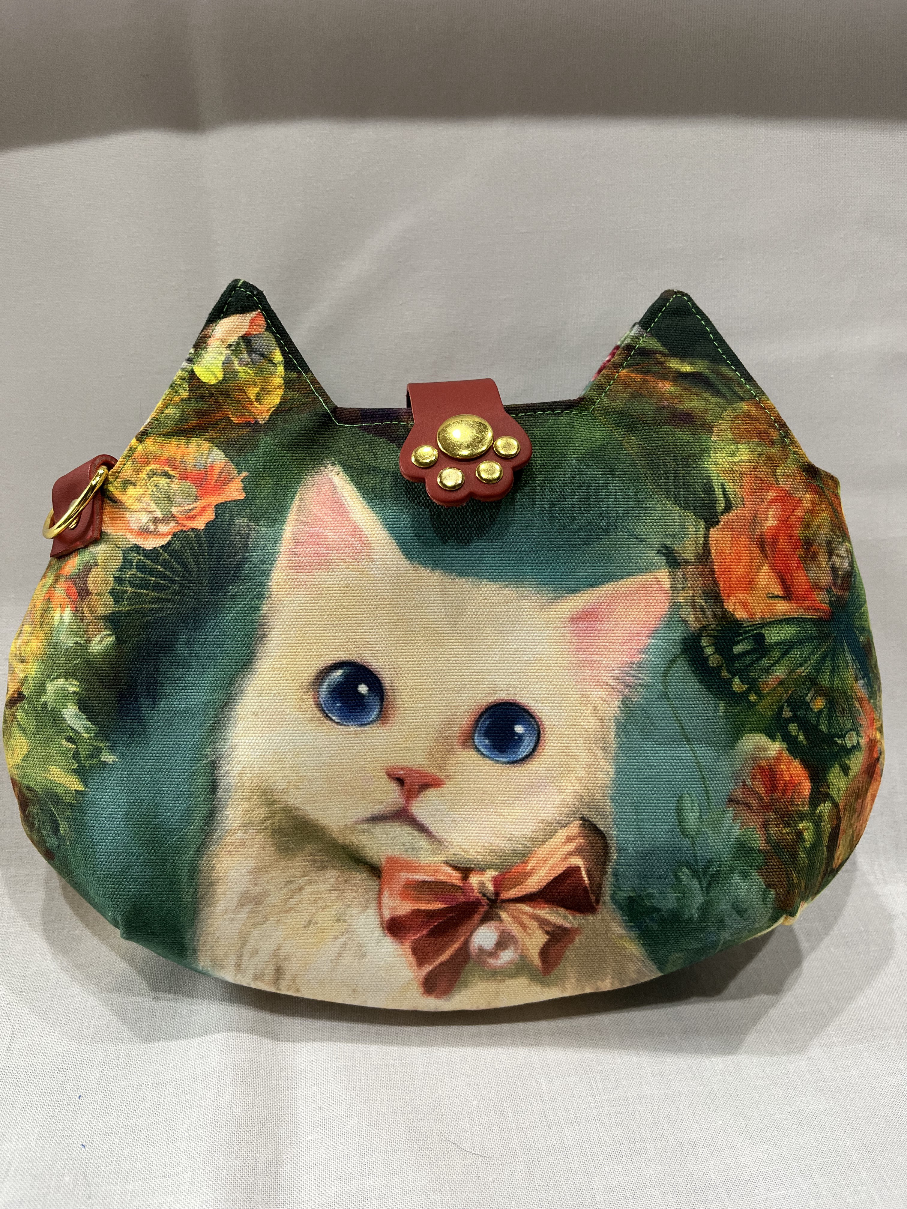 ハンドメイド ミニミニポーチ 2個セット 猫図鑑 Amazon | メール便