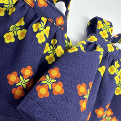 花柄ジャンパースカート(くまごろう用) 3枚目の画像