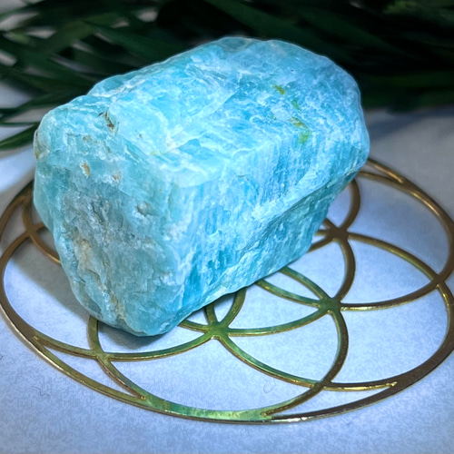 希望の石】アマゾナイト 原石 ラフストーン 天河石 天然石 東洋占星術