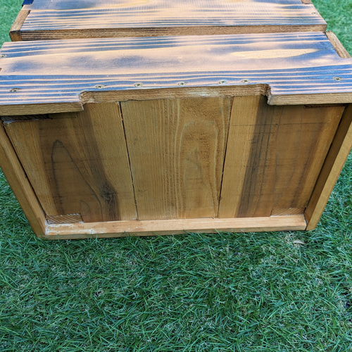 フロントバスケット フロントカゴ 木箱 ウッドボックス （検 自転車