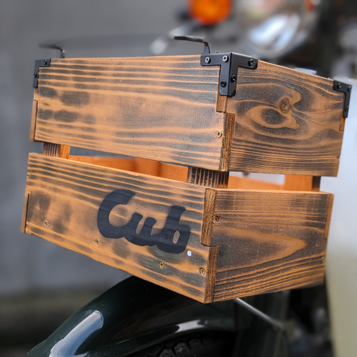 フロントバスケット フロントカゴ 木箱 ウッドボックス （検 自転車