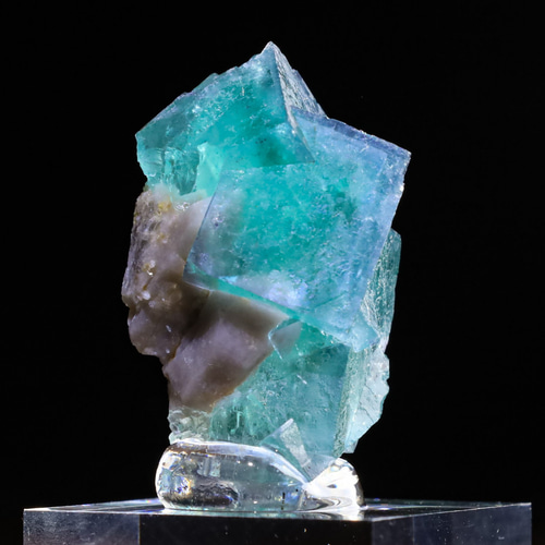 気持ちいい色味＆ゾーニング美 天然 フローライト 19g しっかり蛍光