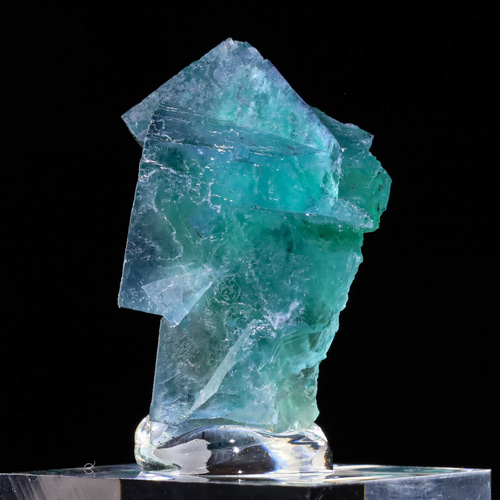 気持ちいい色味＆ゾーニング美 天然 フローライト 19g しっかり蛍光