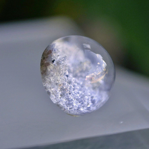 銀白☆ホワイトガーデンクォーツs1163 天然石 Funky garuda 天然石＊ラ