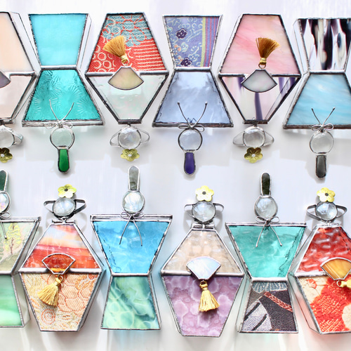 ステンドグラス お雛様 ⑤ おひなさま 桃の節句 初節句 ガラス雛