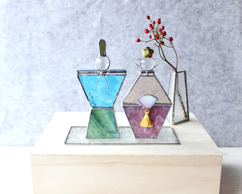 ステンドグラス お雛様 ⑤ おひなさま 桃の節句 初節句 ガラス雛