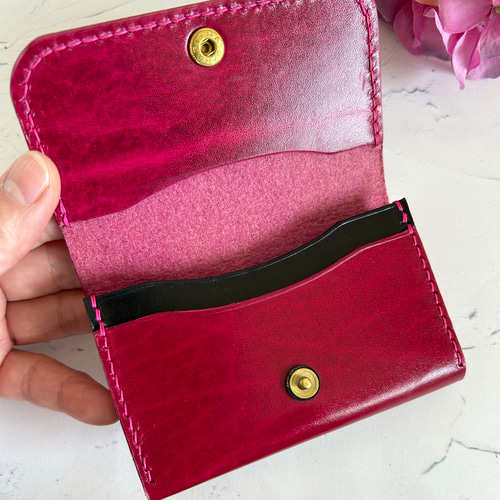 ☆受注生産‪☆ アザレアピンクのルガトショルダー 名刺入れ カード‬