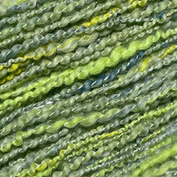 手紡ぎ毛糸〜 双糸 渋めのグリーン　50g　Y-8 2枚目の画像