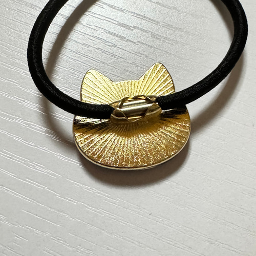 1-25】いちご×チョコにゃんこヘアゴム♡ レジン チョコレート