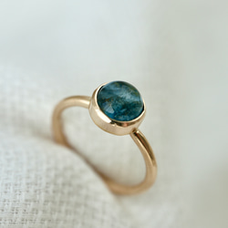 K10[人魚のmoss aquamarine]ring モスアクアマリン 4枚目の画像