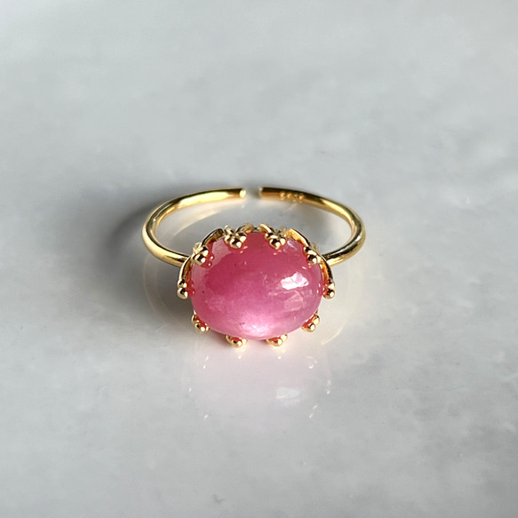 Pink Sapphire Ring【gift box】125 2枚目の画像