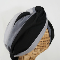 交換髮帶（綁帶）☆黑色 x 灰褐色 x 灰色 第3張的照片