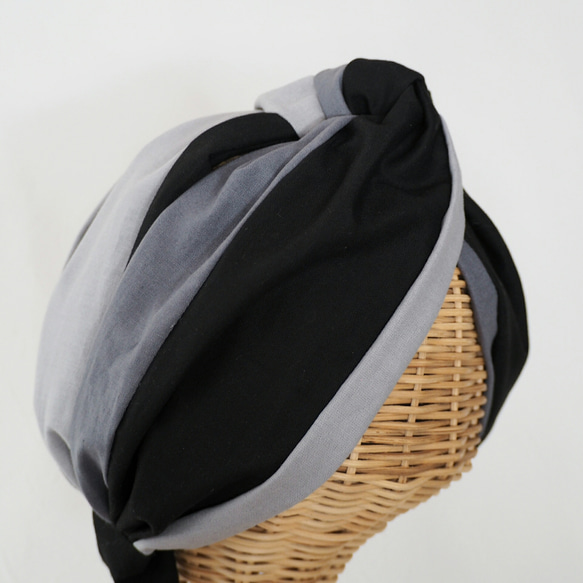 交換髮帶（綁帶）☆黑色 x 灰褐色 x 灰色 第3張的照片