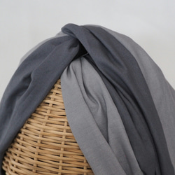 交換髮帶（綁帶）☆黑色 x 灰褐色 x 灰色 第7張的照片